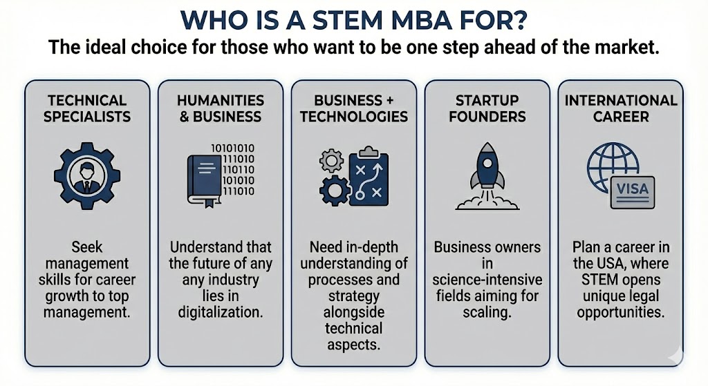 Кому подходит STEM MBA